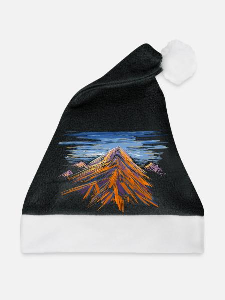 Berg - Weihnachtsmütze - Schwarz/Weiß