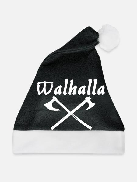 Walhalla weiß - Weihnachtsmütze - Schwarz/Weiß