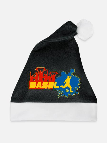 Basel Fan - Weihnachtsmütze - Schwarz/Weiß