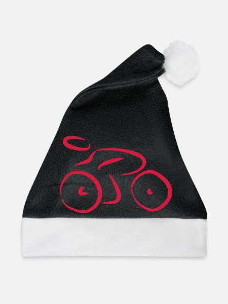 Fahrrad - Weihnachtsmütze - Schwarz/Weiß