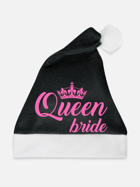 Queen Bride - Weihnachtsmütze - Schwarz/Weiß