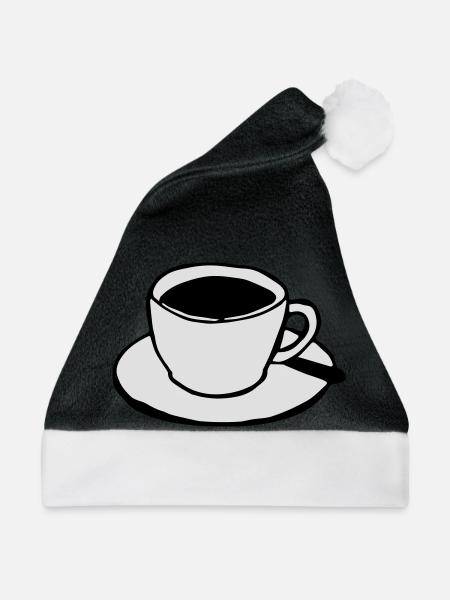 Kaffeetasse - Weihnachtsmütze - Schwarz/Weiß