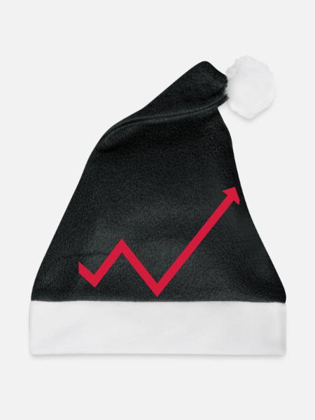 wachstum - Weihnachtsmütze - Schwarz/Weiß