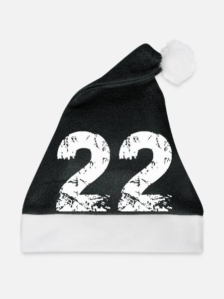 22 - Weihnachtsmütze - Schwarz/Weiß