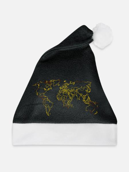 world - Weihnachtsmütze - Schwarz/Weiß