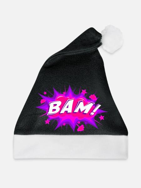 BAM 2 - Weihnachtsmütze - Schwarz/Weiß