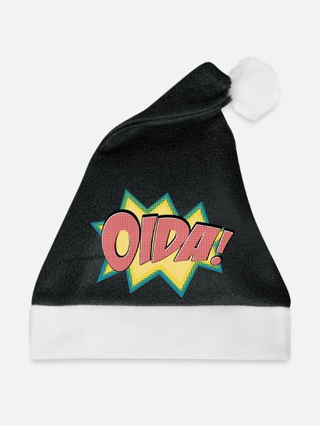 oida - Weihnachtsmütze - Schwarz/Weiß