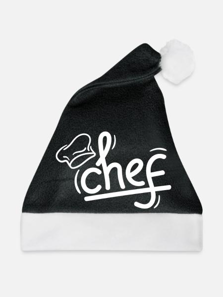 Küchenchef 2 - Weihnachtsmütze - Schwarz/Weiß