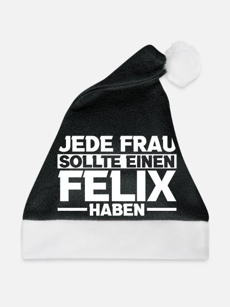 Felix - Weihnachtsmütze - Schwarz/Weiß