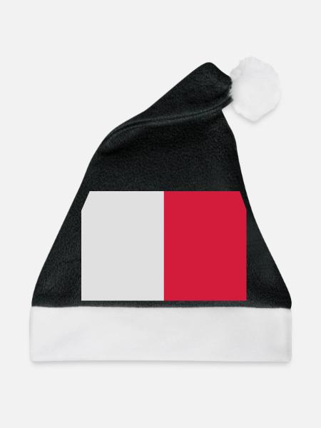 Malta - Weihnachtsmütze - Schwarz/Weiß