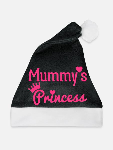 Mummy's Princess - Weihnachtsmütze - Schwarz/Weiß