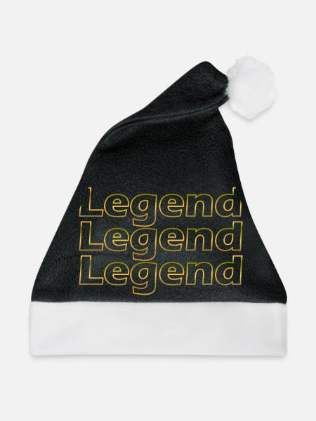 Legend Legend Legend Geschenk - Weihnachtsmütze - Schwarz/Weiß