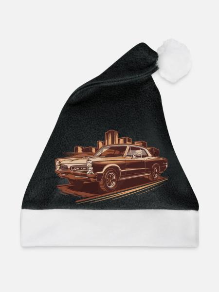 1966 GTO Oldtimer Altes Auto - Weihnachtsmütze - Schwarz/Weiß