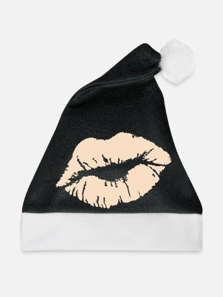 kuss - Weihnachtsmütze - Schwarz/Weiß