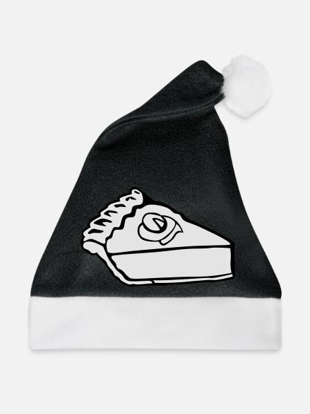 Slice der Kürbis-Kuchen - Weihnachtsmütze - Schwarz/Weiß
