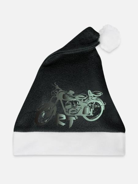 MZ RT - Weihnachtsmütze - Schwarz/Weiß - Vorne