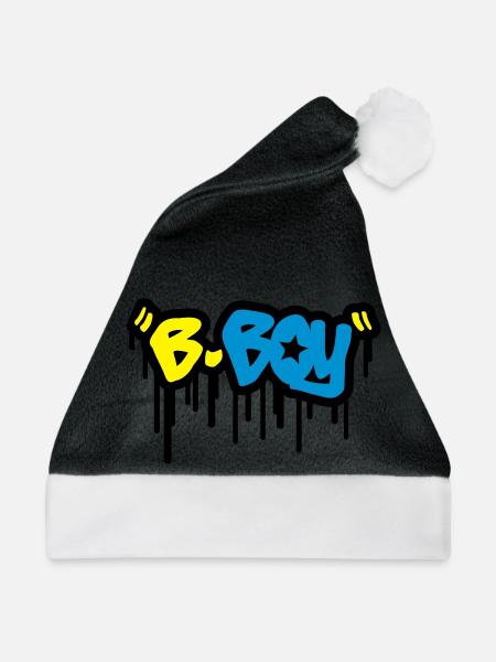 b_boy_t3 - Weihnachtsmütze - Schwarz/Weiß