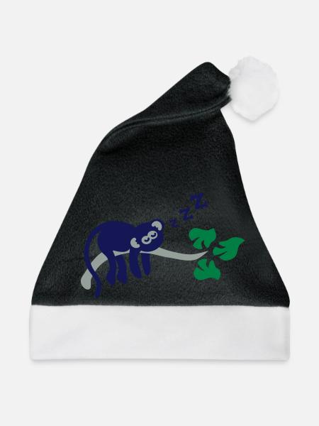 sleeping monkey - Weihnachtsmütze - Schwarz/Weiß