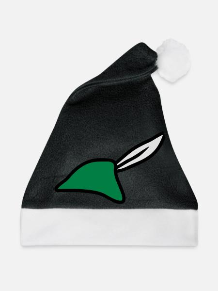 Robin Hood Hat - Weihnachtsmütze - Schwarz/Weiß