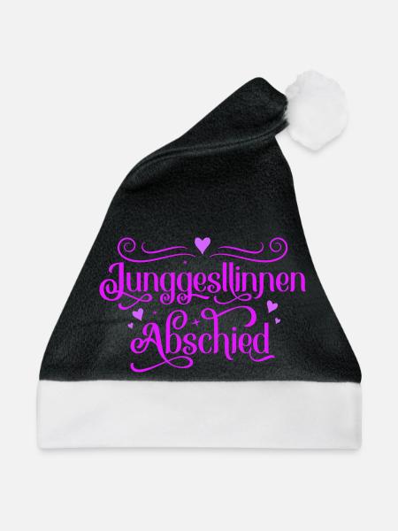 Junggesellinnen Abschied - Weihnachtsmütze - Schwarz/Weiß