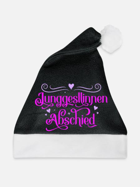 junggesellinnen abschied - Weihnachtsmütze - Schwarz/Weiß