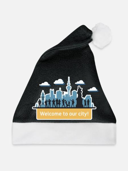 TOURIST - Weihnachtsmütze - Schwarz/Weiß