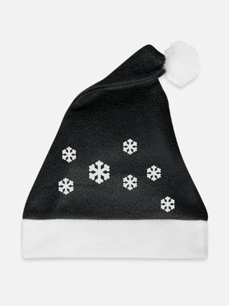 schneekristalle - Weihnachtsmütze - Schwarz/Weiß