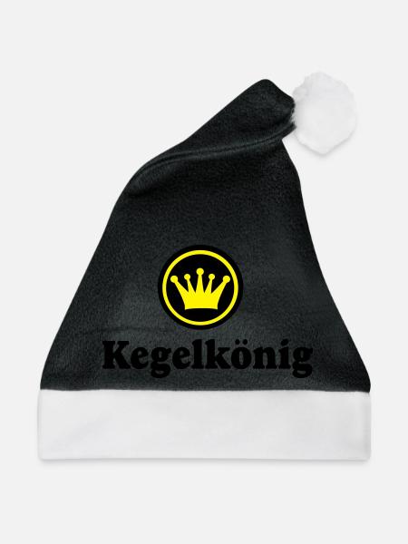 kegeln - Weihnachtsmütze - Schwarz/Weiß