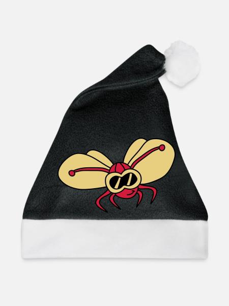butterfly_pilot_3c - Weihnachtsmütze - Schwarz/Weiß