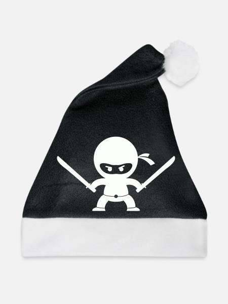 ninja - Weihnachtsmütze - Schwarz/Weiß