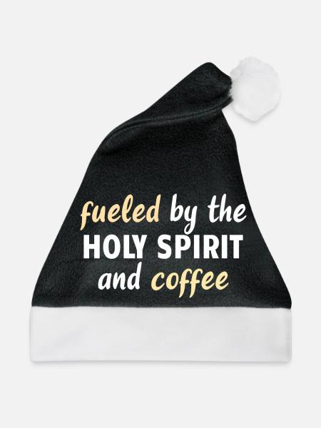 COFFEE / JESUS: Holy Spirit And Coffee - Weihnachtsmütze - Schwarz/Weiß