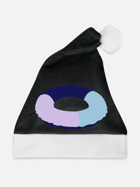 schwimmring - Weihnachtsmütze - Schwarz/Weiß