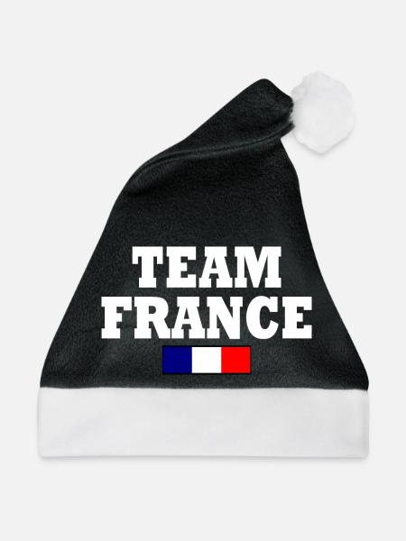 Team france - Weihnachtsmütze - Schwarz/Weiß