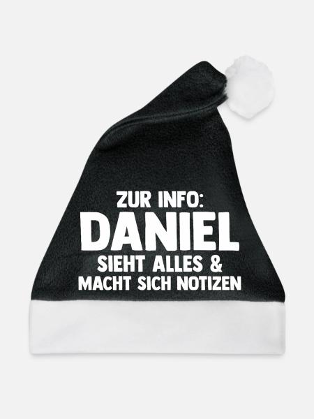 Daniel - Weihnachtsmütze - Schwarz/Weiß