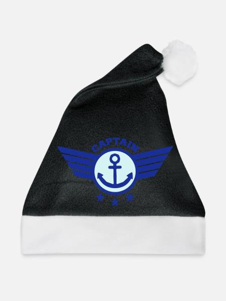 Anchor Captain - Weihnachtsmütze - Schwarz/Weiß