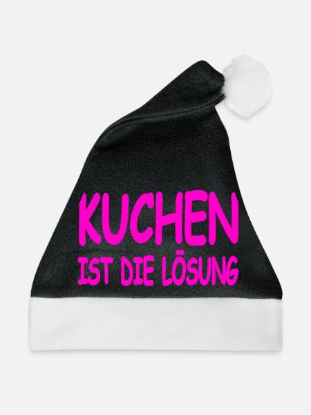 Kuchen - Weihnachtsmütze - Schwarz/Weiß