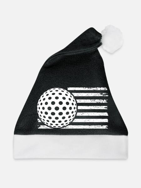 Golfspieler Golf - Weihnachtsmütze - Schwarz/Weiß