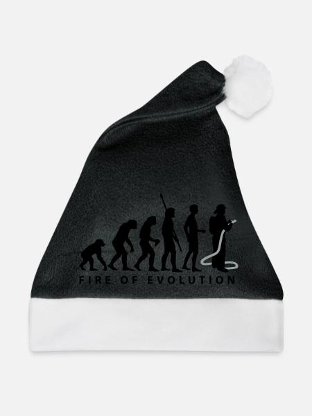 evolution_feuerwehr_2c - Weihnachtsmütze - Schwarz/Weiß