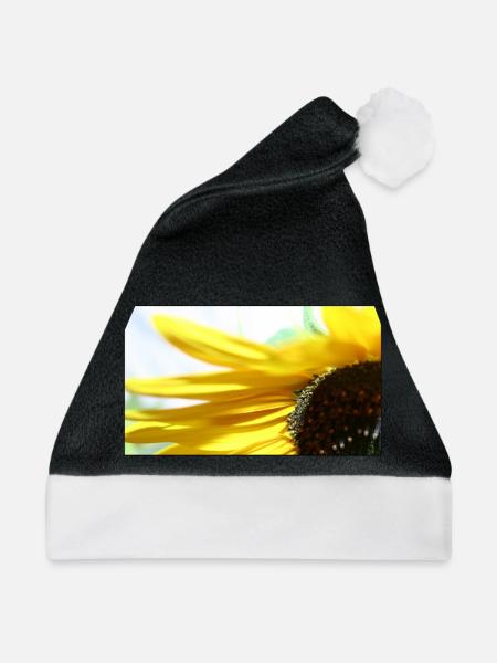 Sonnenblume - Weihnachtsmütze - Schwarz/Weiß