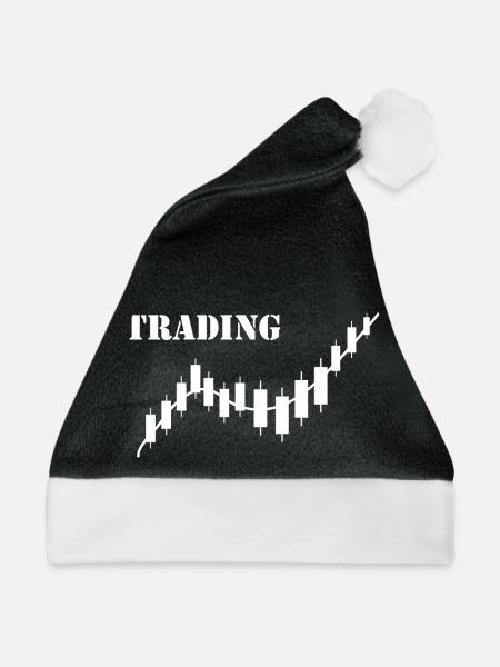 Bitcoin Trading Crypto Aktien - Weihnachtsmütze - Schwarz/Weiß