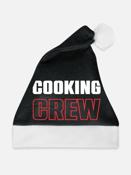 Cooking Crew - Weihnachtsmütze - Schwarz/Weiß