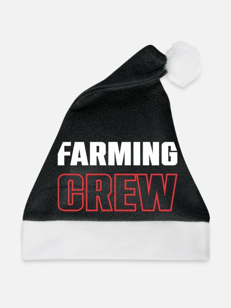 Farming Crew - Weihnachtsmütze - Schwarz/Weiß
