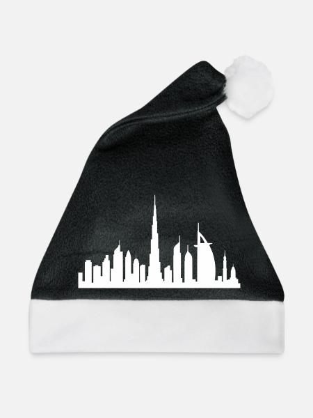 dubai skyline - Weihnachtsmütze - Schwarz/Weiß