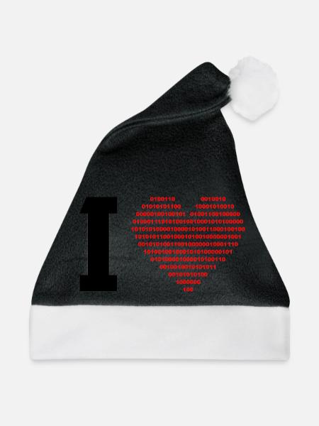 I love digital - Weihnachtsmütze - Schwarz/Weiß