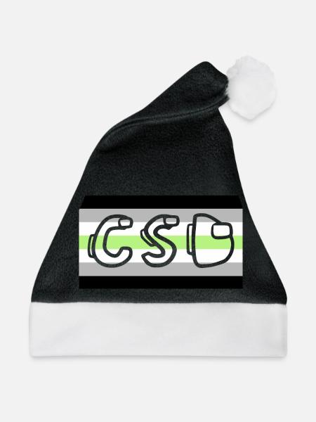 agender pride csd - Weihnachtsmütze - Schwarz/Weiß