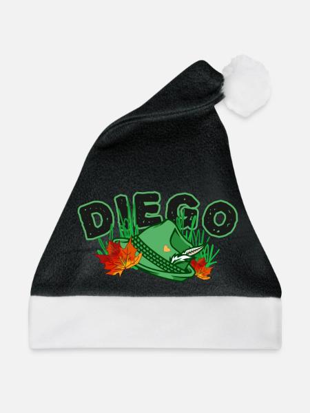 Diego - Weihnachtsmütze - Schwarz/Weiß
