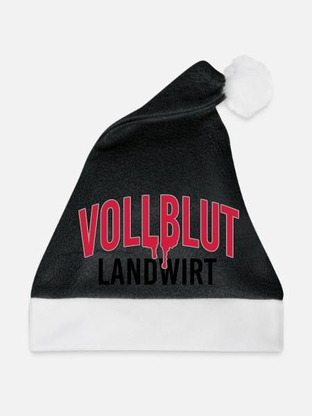 Vollblut Landwirt - Weihnachtsmütze - Schwarz/Weiß
