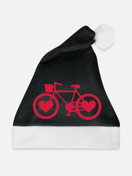Bike Heart - Weihnachtsmütze - Schwarz/Weiß