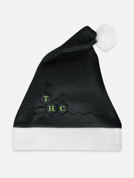 THC Struktur - Weihnachtsmütze - Schwarz/Weiß