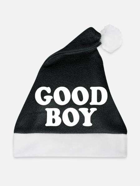 Good boy - Weihnachtsmütze - Schwarz/Weiß - Vorne